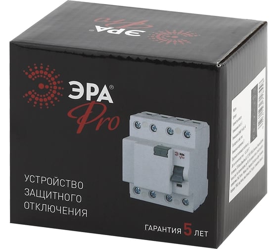 УЗО ЭРА NO-902-64 ВД1-63 3P+N 80А 30мА Б0031903
