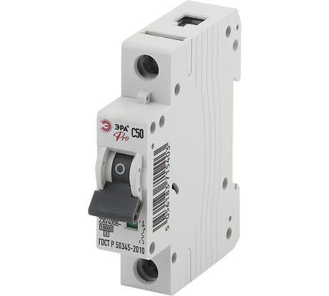 Автоматический выключатель ЭРА NO-901-34 ВА47-100 1P 50А кривая C Б0031795