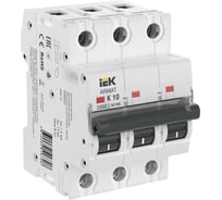 Автоматический выключатель IEK Armat m10n 3p, k, 10а AR-M10N-3-K010
