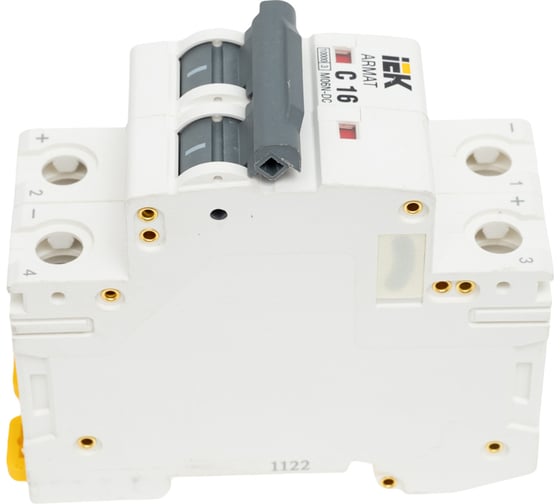 Автоматический выключатель IEK Armat m06n-dc 2p, c, 16а AR-M06N-2-C016DC