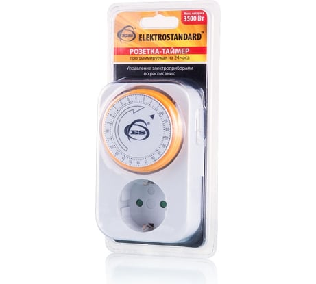 Электронная розетка-таймер Elektrostandard TMH-M-1 16A x1 IP20 Белый a026134