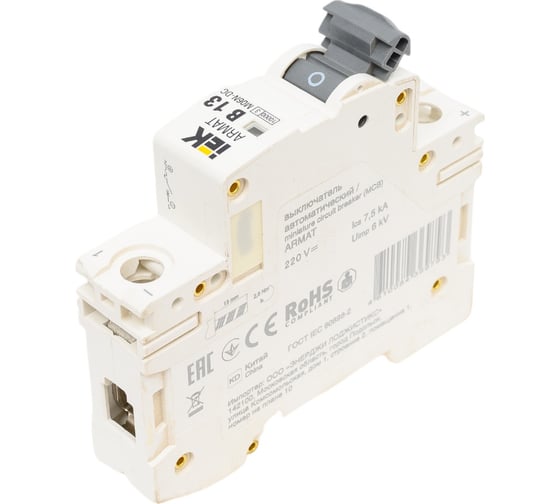 Автоматический выключатель IEK Armat m06n-dc 1p b 13а AR-M06N-1-B013DC