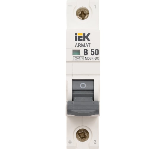 Автоматический выключатель IEK Armat m06n-dc 1p b 50а AR-M06N-1-B050DC