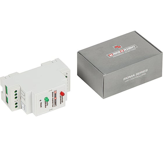 Реле времени и напряжения MAKSBRIGHT шим (pwm) 80-270В, 10А, ip20, на din-рейку Sigma Inspector+