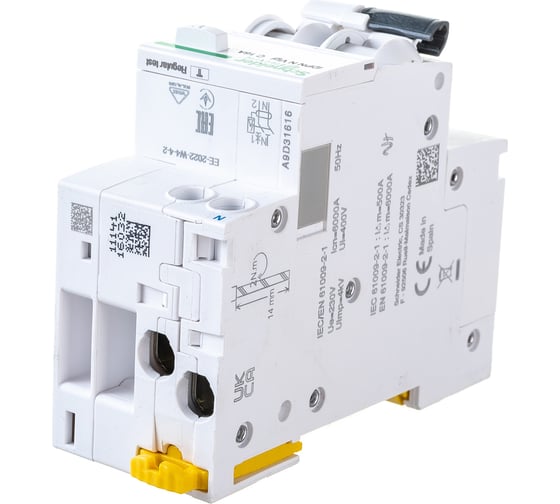 Автоматический выключатель дифференциального тока Systeme Electric 2п 1P+N SchE303926 A9D31616