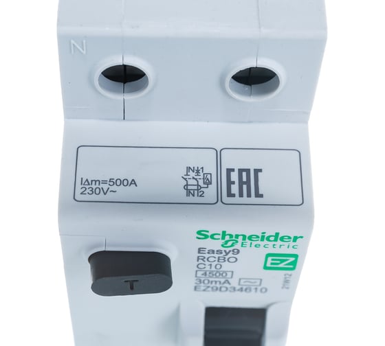 Автоматический выключатель дифференциального тока Schneider Electric 2п 1P+N SchE293773 EZ9D34610