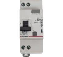 RX3 АВДТ Legrand 30мА 10А 1П+Н AC 419397