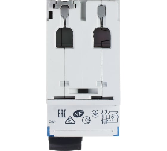 Автоматический выключатель Legrand дифференциального тока DX³ 6000 10 кА тип характеристики С 1П+Н 230 В~ 25 А тип AС 30 мА 2 модуля 411004