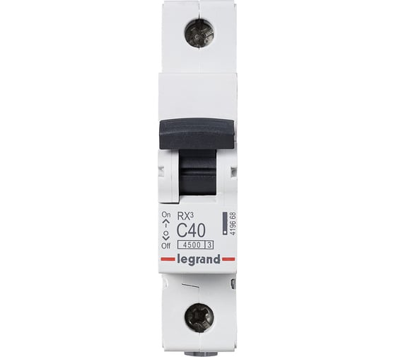 Авт.выключатель Legrand RX3  4,5кА 40А 1П C 419668