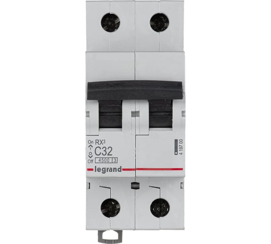 Авт.выключатель RX3 Legrand 4,5кА 32А 2П C 419700