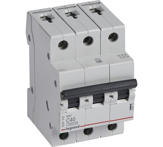 Авт.выключатель RX3 Legrand 4,5кА 40А 3П C 419712