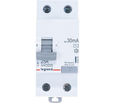 ВДТ RX3 Legrand 30мА 25А 2П AC 402024