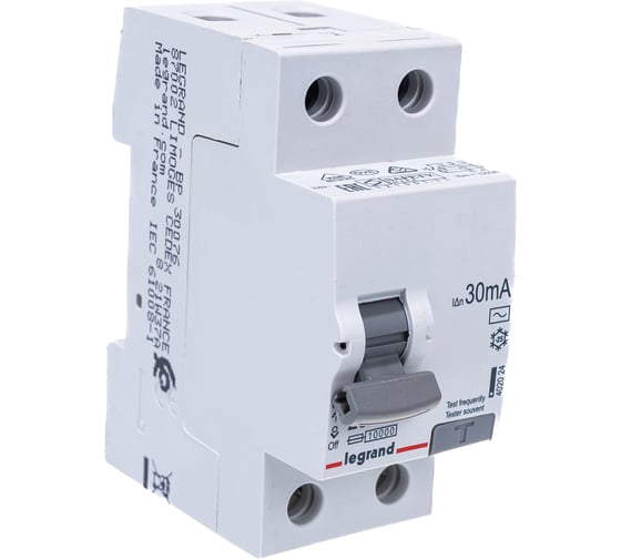 ВДТ RX3 Legrand 30мА 25А 2П AC 402024