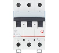 Автоматический выключатель Legrand TX³ 6000 6 кА тип характеристики C 3П 400 В~ 50 А 3 модуля 404061