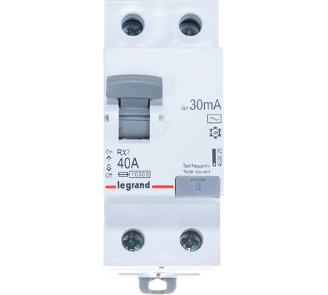 ВДТ RX3 Legrand 30мА 40А 2П AC 402025
