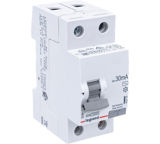 ВДТ RX3 Legrand 30мА 40А 2П AC 402025