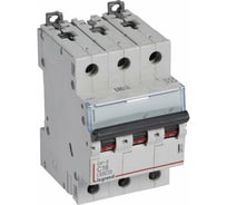 Автоматический выключатель Legrand DX³-E 6000 6 кА тип характеристики C 3П 230/400 В~ 16 А 3 модуля 407291