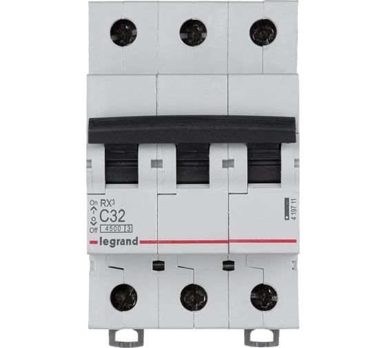 Авт.выключатель RX3 Legrand 4,5кА 32А 3П C 419711