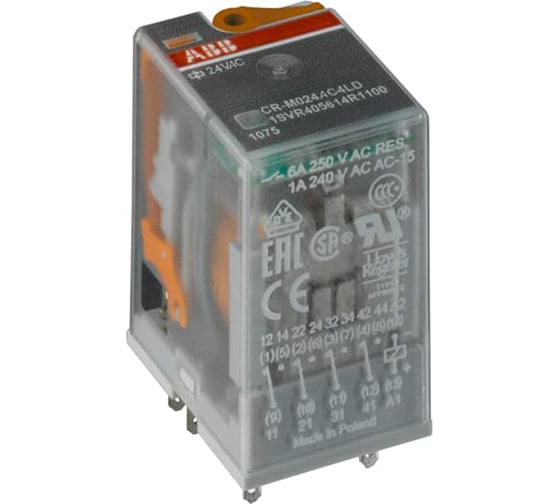 Реле ABB CR-M230AC3 230B AC 3ПК (10A) 1SVR405612R3000 1