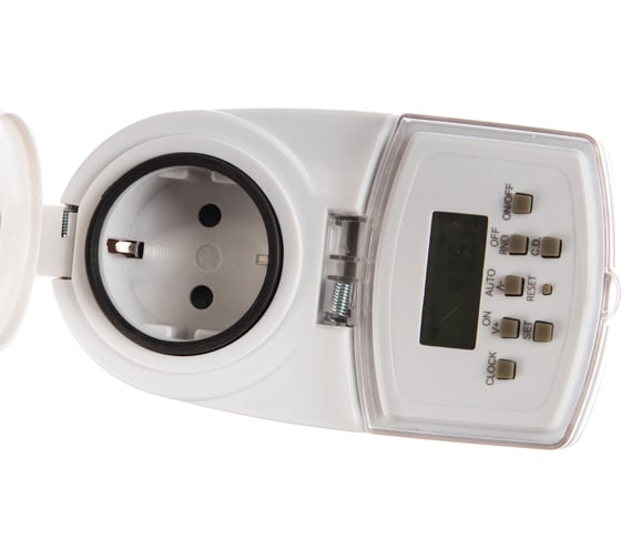 Цифровой розеточный таймер Camelion BND-50/SG50 IP65, 7-дневная программа, 230/3500Вт 11044