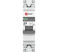 Автоматический выключатель EKF 1P 6А (C) 4,5kA ВА 47-63 PROxima mcb4763-1-06C-pro 15777954