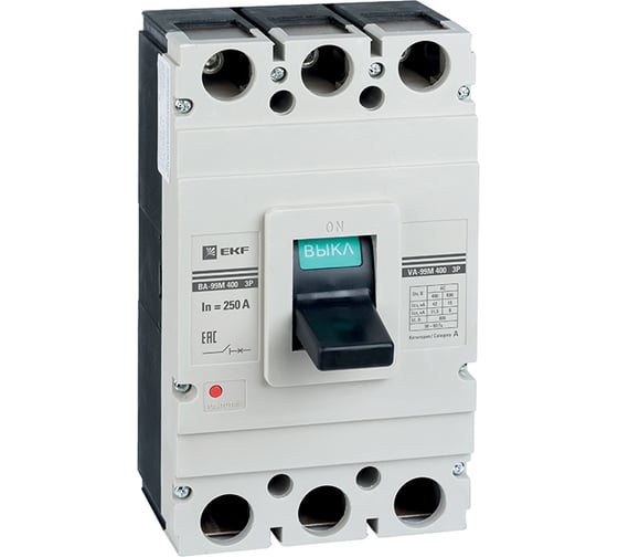 Автоматический трехполюсный выключатель EKF ВА-99М/400 400А 42кА mccb99-400-400m 2202867 1