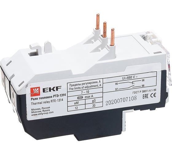 Тепловое реле EKF РТЭ-1314 7-10А rel-1314-7-10 9765741