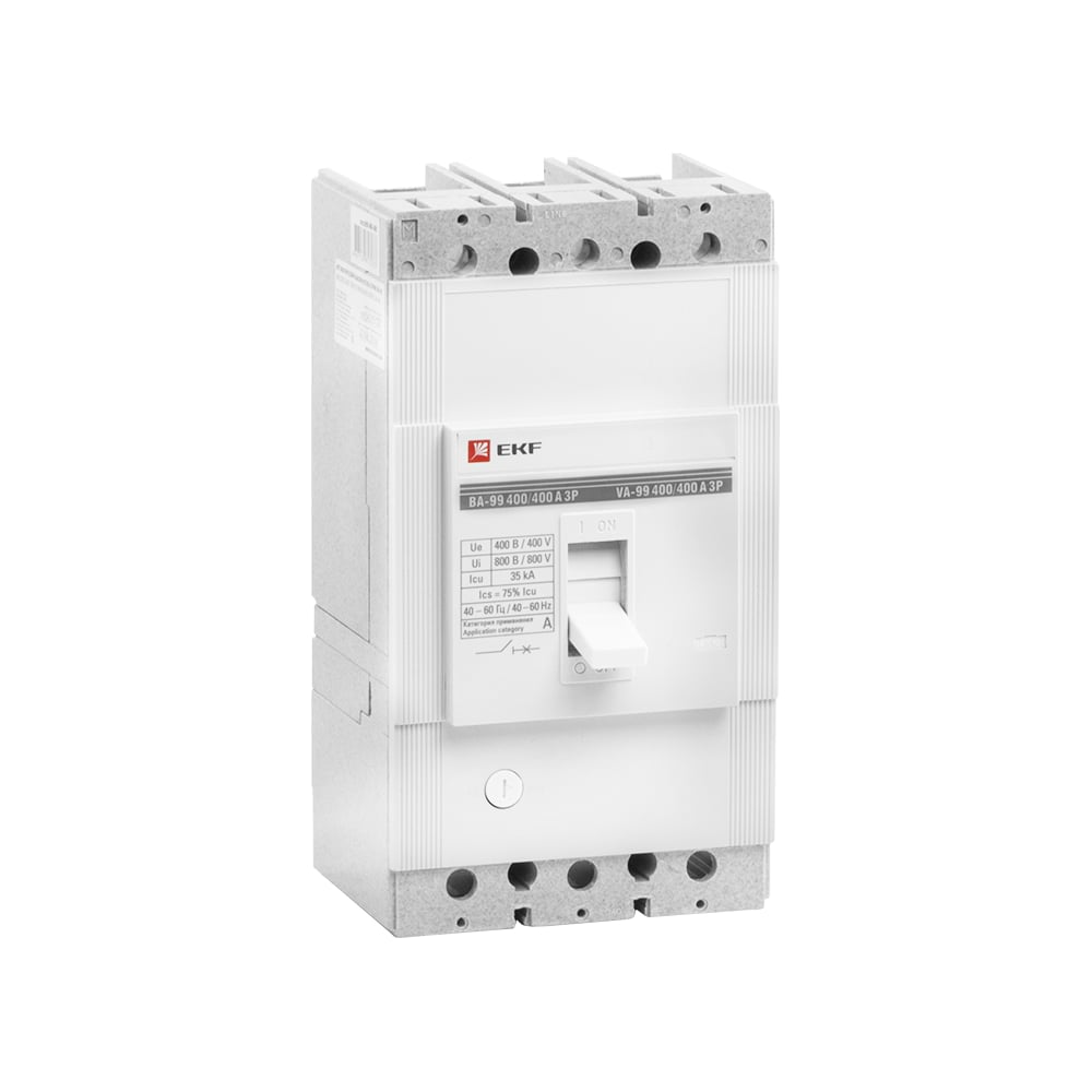 Автоматический трехполюсный выключатель EKF ВА-99/400 400А 3ф 35кА ...