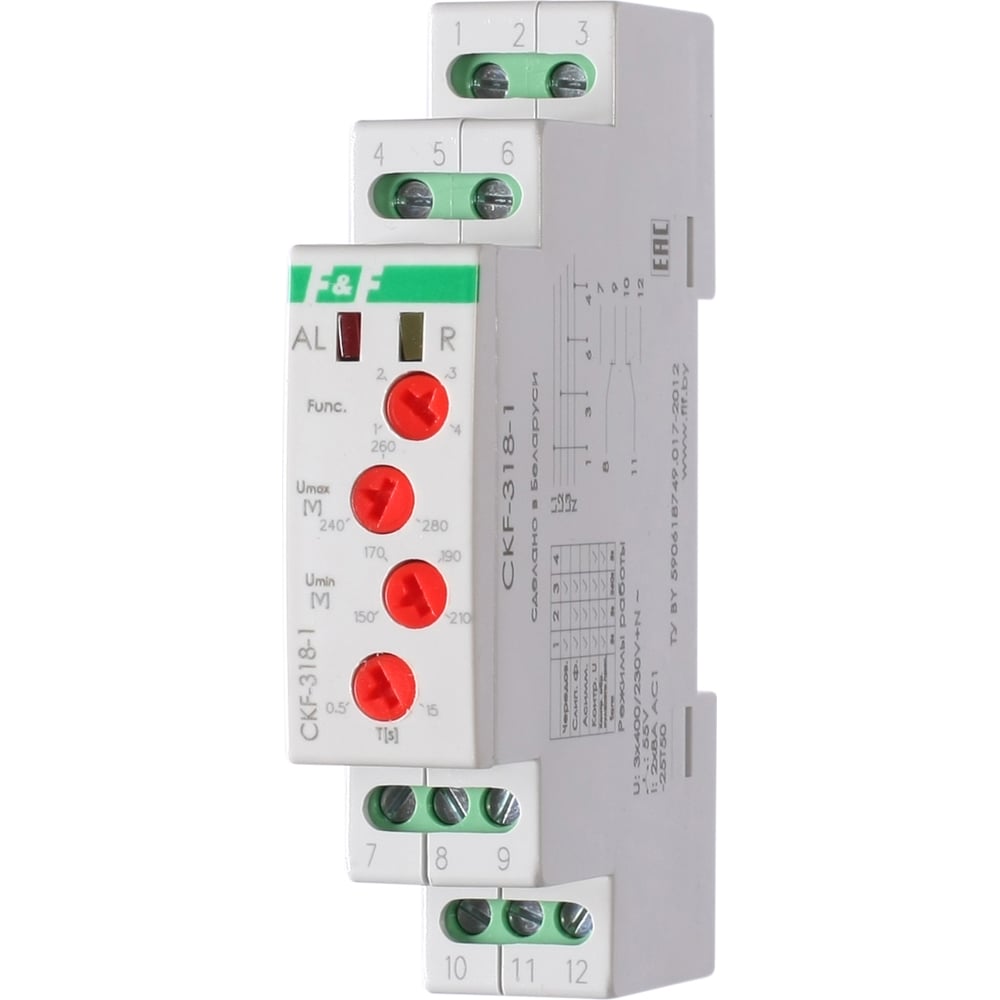 Реле контроля фаз Евроавтоматика F&F ckf-318-1 EA04.002.007 - выгодная ...