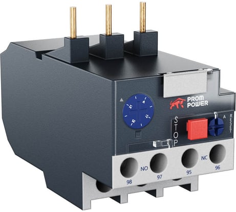 Тепловое реле Prompower jlr2-d1316, регулируемый диапазон тока 9 - 13a, для контакторов серии jlc1-d JLR2D1316