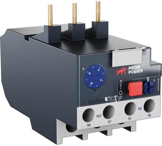 Тепловое реле Prompower jlr2-d1303, регулируемый диапазон тока 0,25 - 0,4a, для контакторов серии jlc1-d JLR2D1303 1