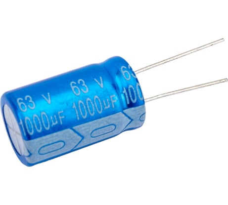 Электролитический конденсатор JB Capacitors 1000мкФ, 63В, -55/105C, 16x25мм JRB1J102M07501600250000BST-54