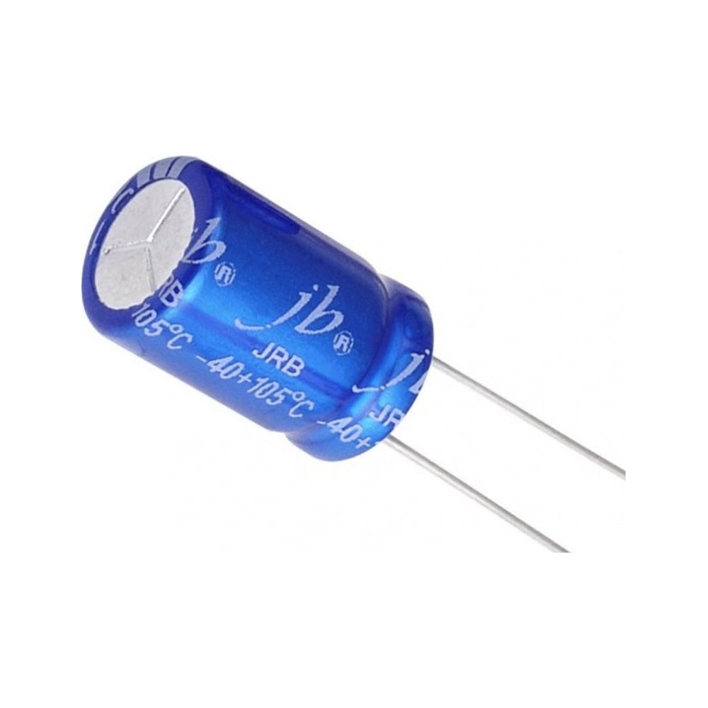 Электролитический конденсатор JB Capacitors 100мкФ, 50В, 105C, 8x11.5мм  JRB1H101M03500800115000B-21 - выгодная цена, отзывы, характеристики, фото -  купить в Москве и РФ