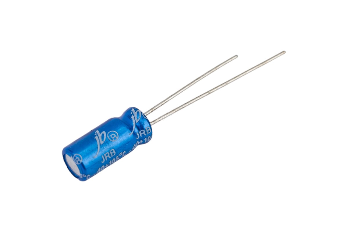 Электролитический конденсатор JB Capacitors 100мкФ, 16В, 105C, 5x11мм  JRB1C101M02000500110000B-38