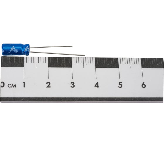 Электролитический конденсатор JB Capacitors 100мкФ, 16В, 105C, 5x11мм JRB1C101M02000500110000B-38