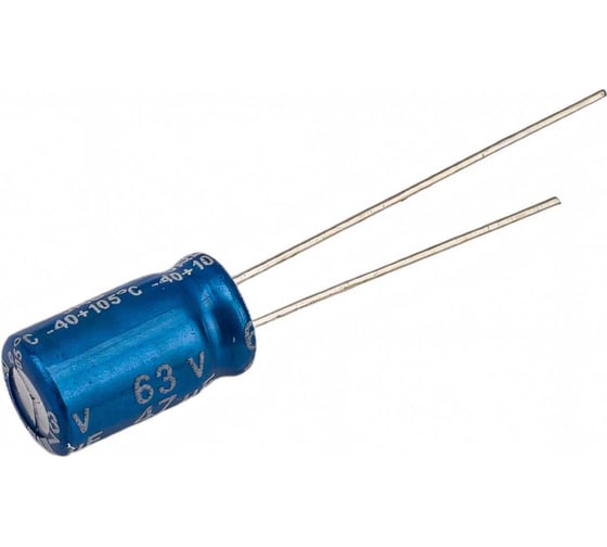 Электролитический конденсатор JB Capacitors 47мкФ, 63В, 105C, 6.3x11мм JRB1J470M02500630110000B-29