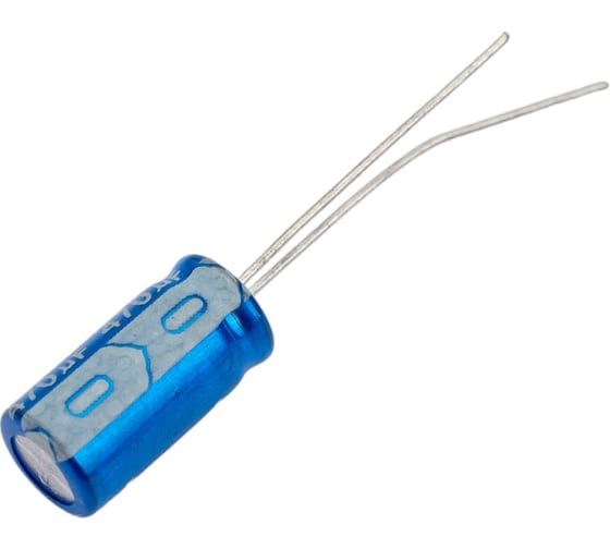 Электролитический конденсатор JB Capacitors 470мкФ, 10В, 105C, 6.3x11мм JRB1A471M02500630110000B-35