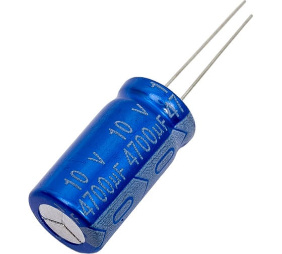 Электролитический конденсатор JB Capacitors 4700мкФ, 10В, 105C, 13x25мм JRB1A472M05001300260000B-52