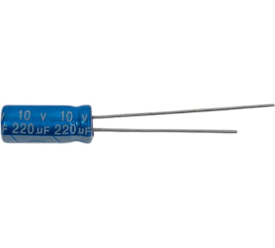 Электролитический конденсатор JB Capacitors 220мкФ, 10В, 105C, 5x11мм JRB1A221M02000500110000B-34