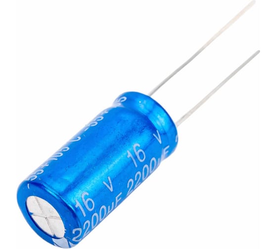 Электролитический конденсатор JB Capacitors 2200мкФ, 16В, -55/105C, 10x20мм JRB1C222M05001000200000BST-40