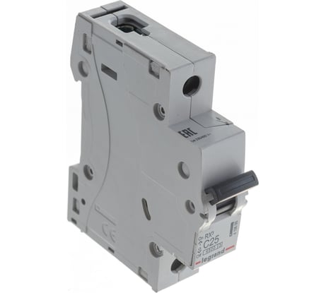 Авт.выключатель Legrand RX3  4,5кА 25А 1П C 419666