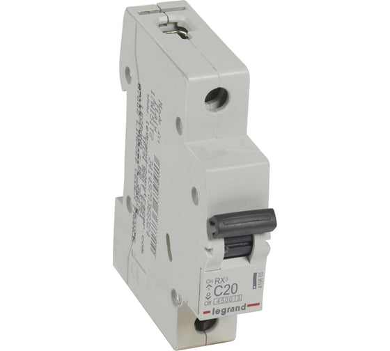 Авт.выключатель Legrand RX3  4,5кА 20А 1П C 419665