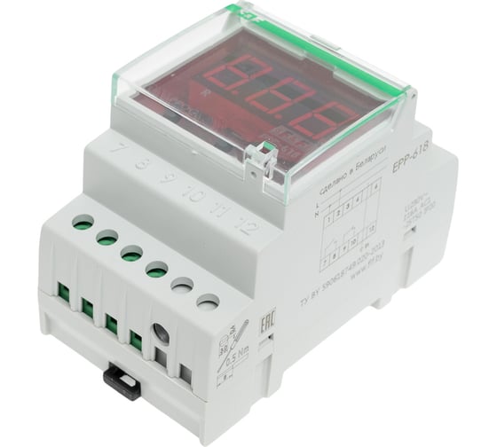 Многофункциональное реле тока Евроавтоматика F&F epp-618 (4 функции), 0,5-50а (с внешними тт до 999а), din EA03.004.007