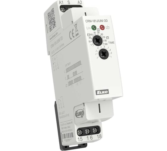 Однофункциональное реле времени ELKO EP CRM-181J/UNI OD 1x CO, 16 А КА-00000163 1