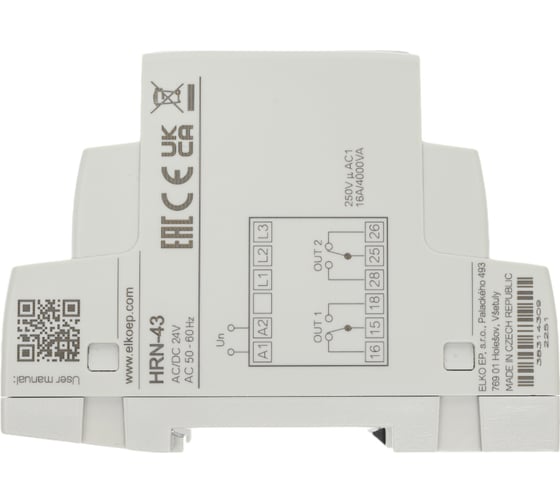 Реле комплексного контроля напряжения ELKO EP HRN-43/24 AC/DC 24V 00000000197
