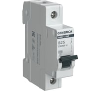 Автоматический выключатель GENERICA ВА47-29М 1p 25а 4,5кА b MVA21-1-025-B-G