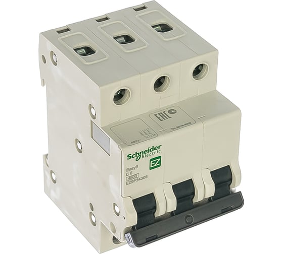 Автоматический модульный выключатель Schneider Electric 3п C 6А 4.5кА EASY 9 EZ9F34306