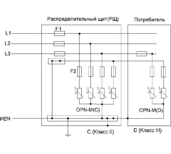 Ограничитель перенапряжения НовАтек-Электро opn-m (2s) 30ka 567892-30