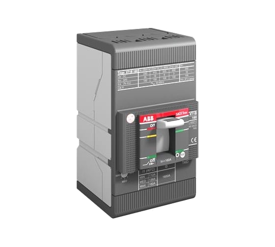 Автоматический выключатель ABB 3п XT1B160TMD100-1000 100А 3p FF 1SDA066807R1