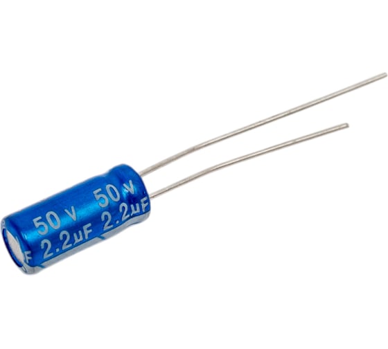 Электролитический конденсатор JB Capacitors 2.2мкФ, 50В, 105C, 5x11мм, JRB1H2R2M02000500110000B-73